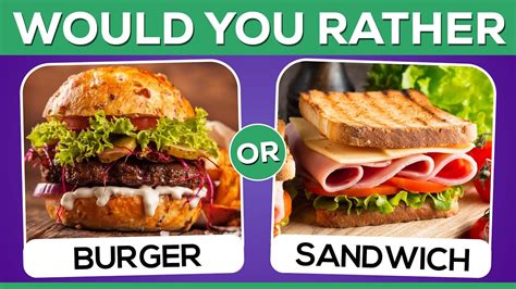 Would You Rather Food Questions: Exploring the Culinary Conundrums of Choice